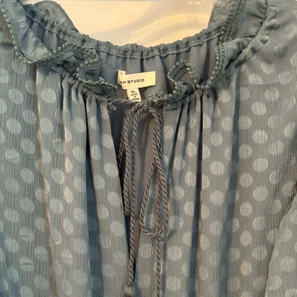 Max Studio Polka Dot Maxi Dress Size XL - Picture 2 of 6